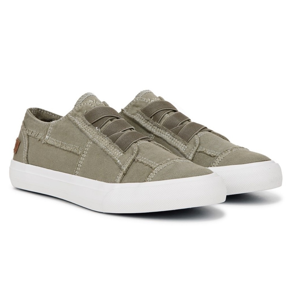 Blowfish Malibu Olive Colored Slip On Sneakers - size 7 - MSRP $49.99!